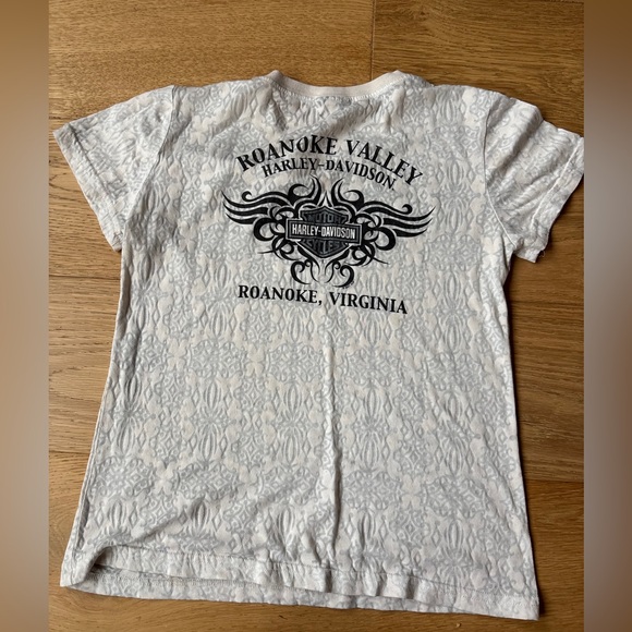 Y2K semi sheer Harley Davidson baby-t womens small - Picture 5 of 5